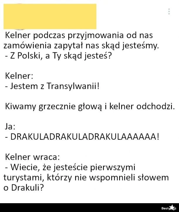 
    Kelner z Transylwanii 