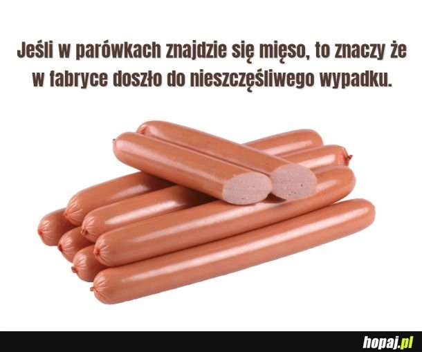 
    Zawartość mięsa w parówkach