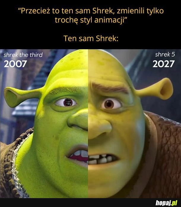 
    Najpierw Jim Carrey, teraz Shrek