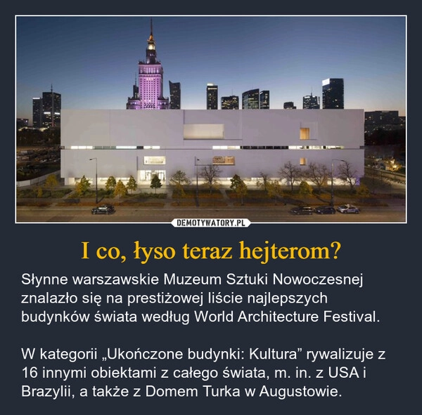 
    I co, łyso teraz hejterom?