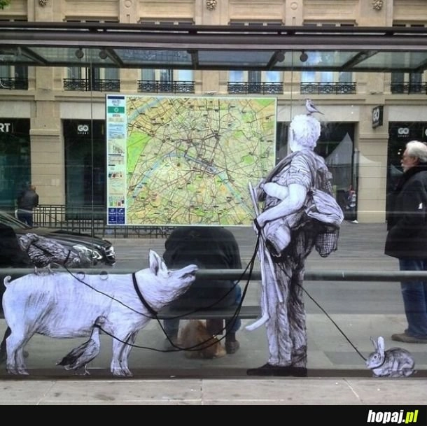 
    Uliczne dzieła francuskiego artysty znanego jako Levalet