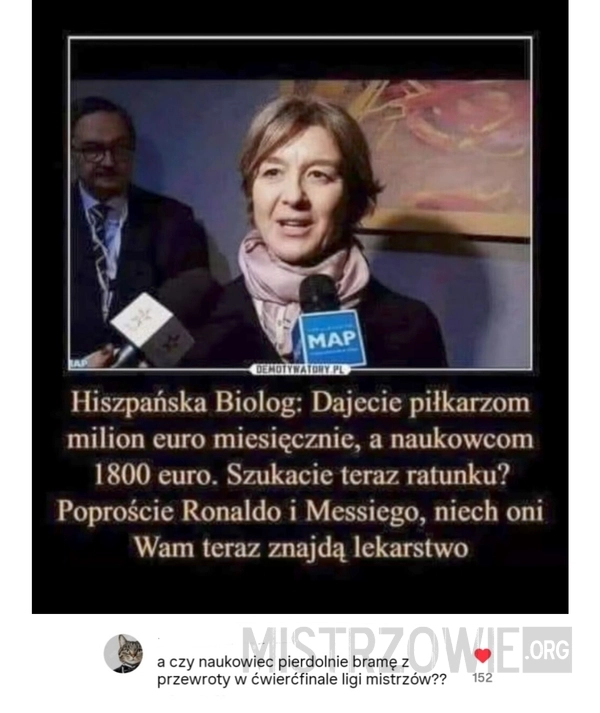 
    Naukowcy kontra piłkarze