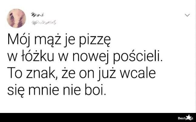 
    Pizza w nowej pościeli 