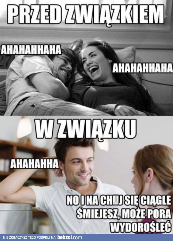 
    Śmieszki w związku