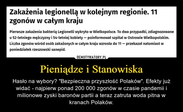 
    Pieniądze i Stanowiska