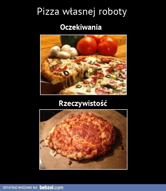 
    Pizza własnej roboty