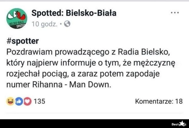 
    Humor prowadzącego 