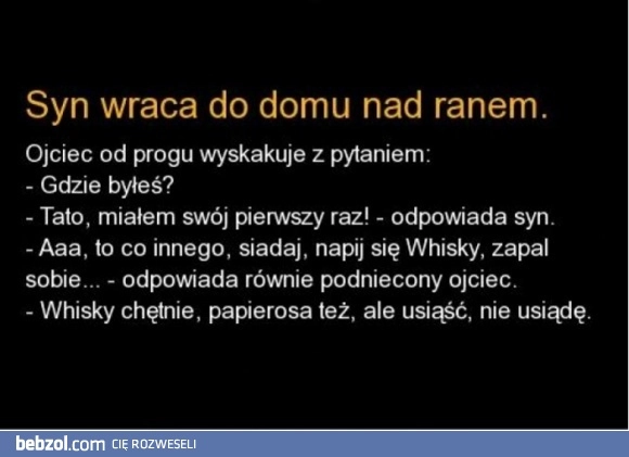 
    Syn wraca do domu