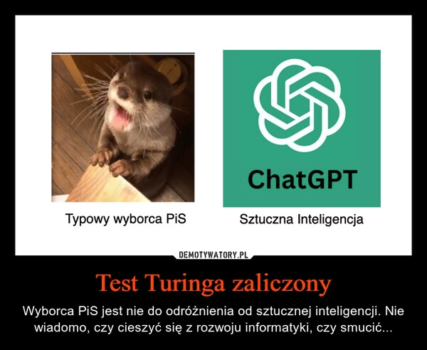 
    Test Turinga zaliczony