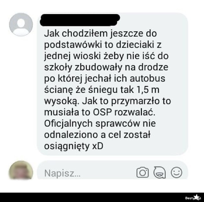 
    Ściana ze śniegu 