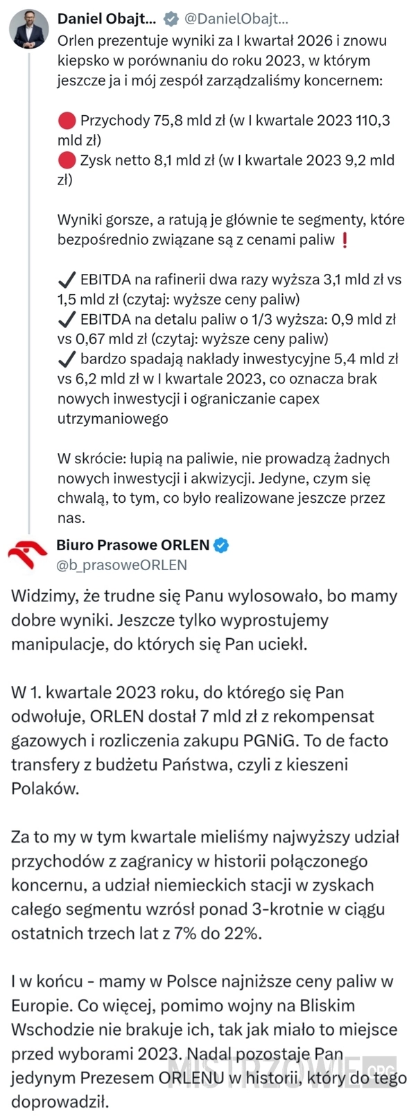 
    Wyniki