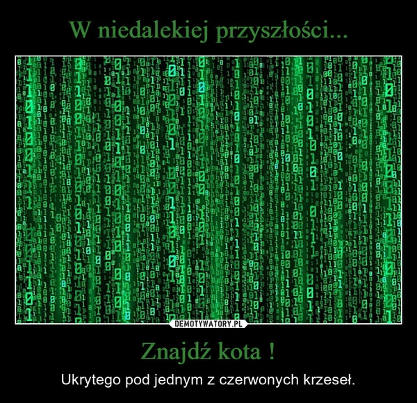 
    W niedalekiej przyszłości... Znajdź kota !