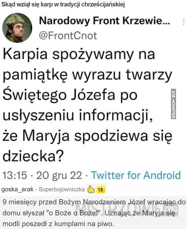 
    
			Skąd wziął się karp w tradycji chrześcijańskiej					