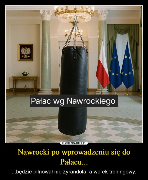 
    Nawrocki po wprowadzeniu się do Pałacu...