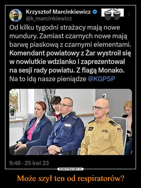 
    Może szył ten od respiratorów?