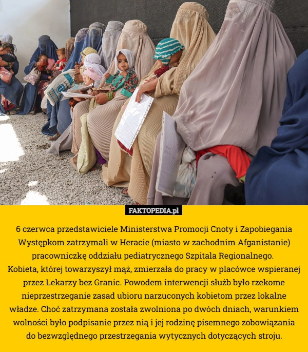 
    6 czerwca przedstawiciele Ministerstwa Promocji Cnoty i Zapobiegania Występkom