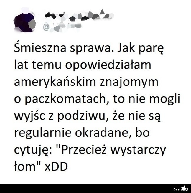 
    Kwestia paczkomatów 