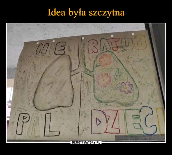 
    Idea była szczytna