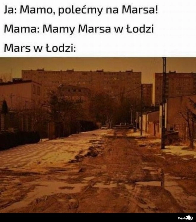 
    Mars w Łodzi 