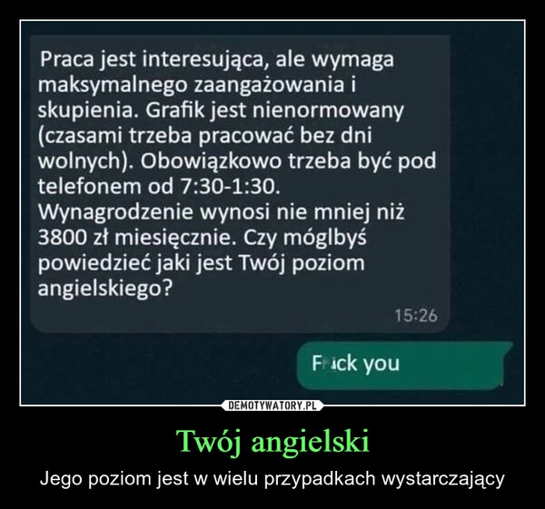 
    Twój angielski