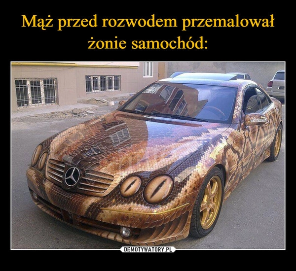 
    Mąż przed rozwodem przemalował żonie samochód: