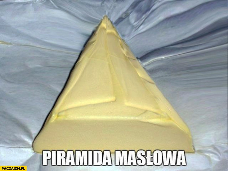
    Piramida Masłowa masło trójkąt