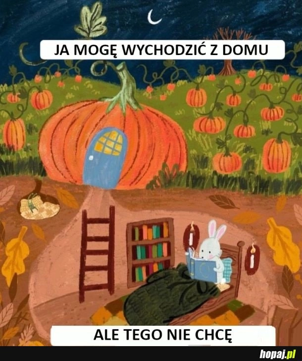 
    Wolę siedzieć w domu