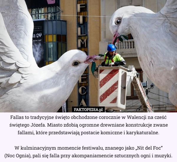 
    Fallas to tradycyjne święto obchodzone corocznie w Walencji na cześć świętego...