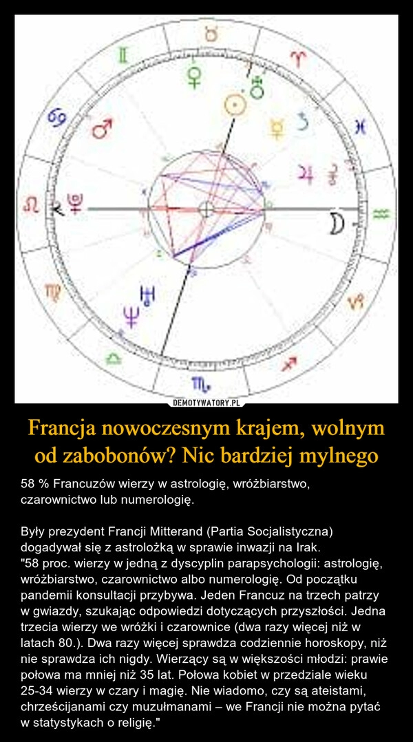 
    Francja nowoczesnym krajem, wolnym od zabobonów? Nic bardziej mylnego