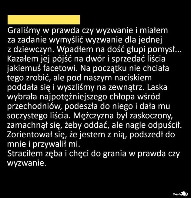 
    Prawda czy wyzwanie 