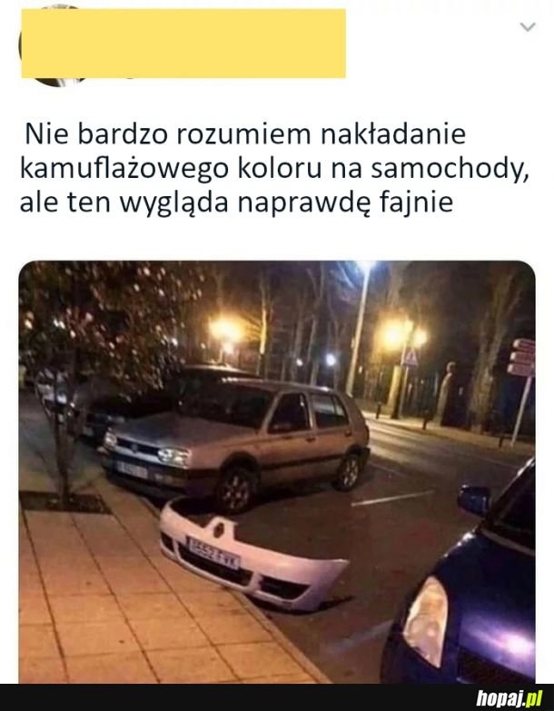 
    Fajny kamuflaż