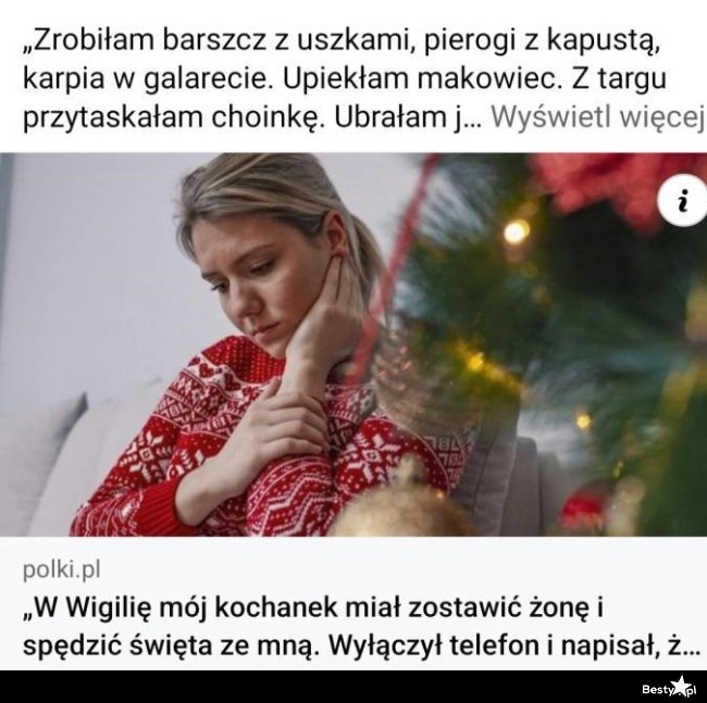 
    Żona zapewne też przygotowała