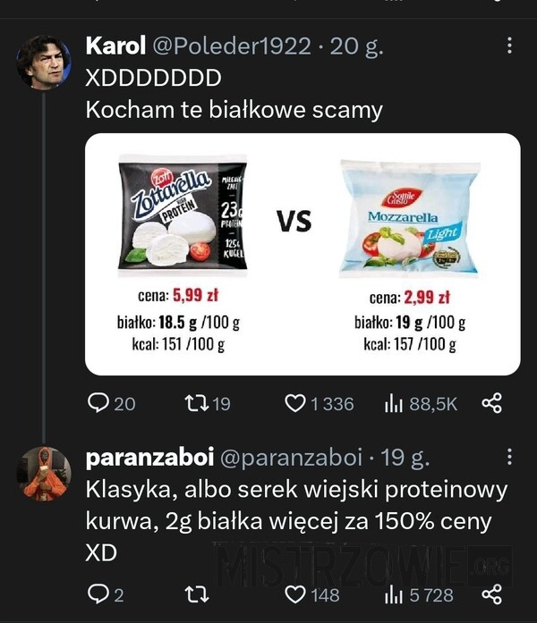 
    Białkowe scamy