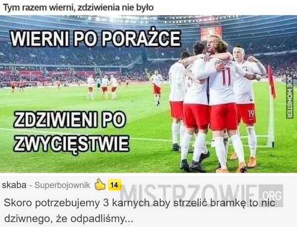 
    
			Tym razem wierni, zdziwienia nie było					