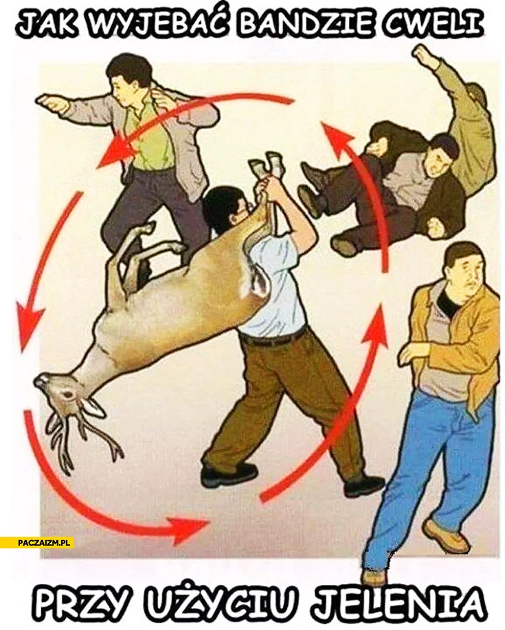 
    Jak wyjebać bandzie cweli przy użyciu jelenia?
