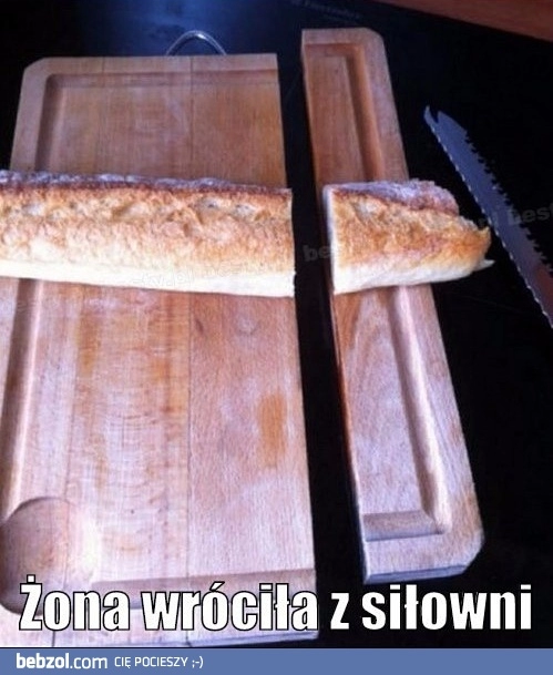 
    Żona wróciła z siłowni