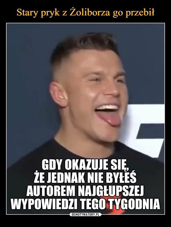 
    
Stary pryk z Żoliborza go przebił 