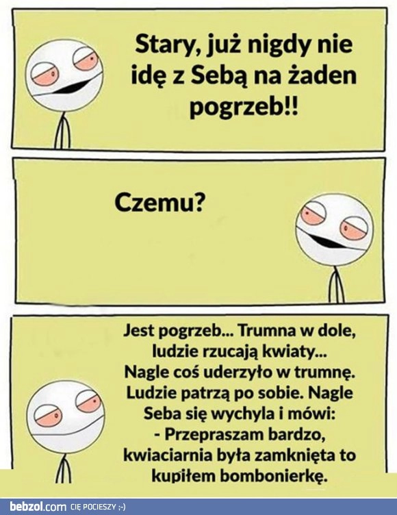 
    Seba na pogrzebie