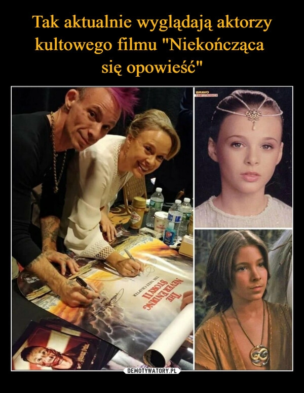 
    Tak aktualnie wyglądają aktorzy kultowego filmu "Niekończąca 
się opowieść"