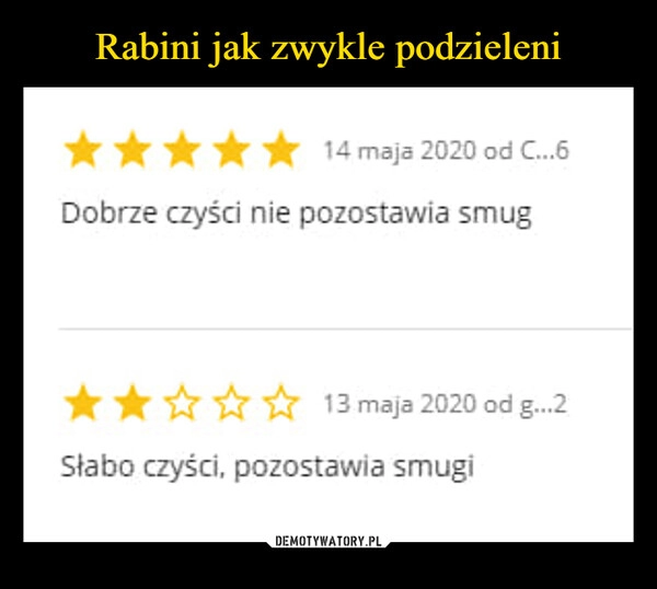 
    Rabini jak zwykle podzieleni