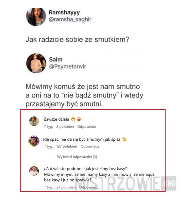 
    Jak radzicie sobie ze smutkiem?