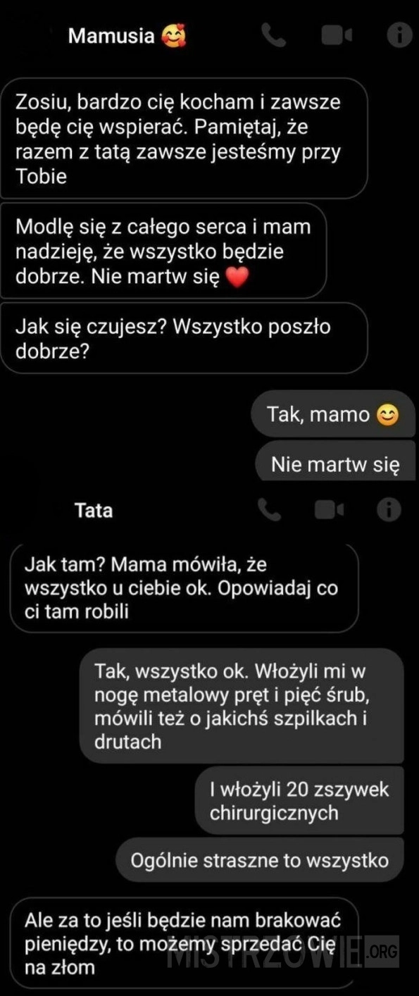 
    Miłość mamy i miłość taty