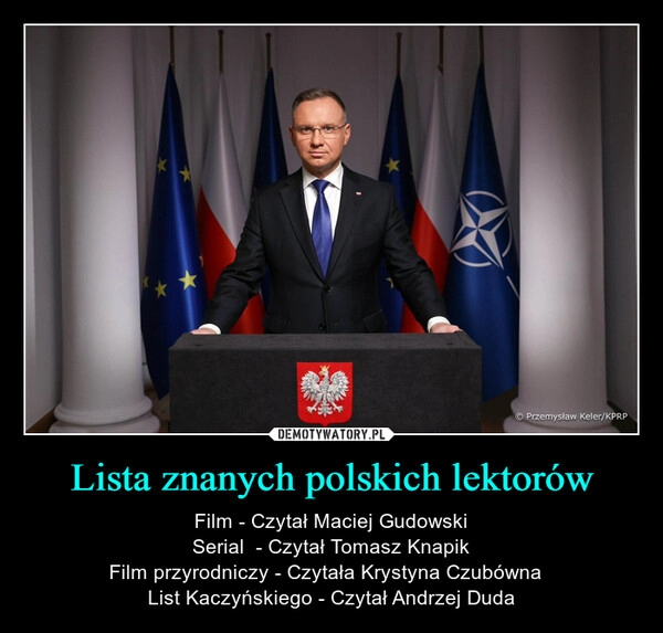 
    Lista znanych polskich lektorów