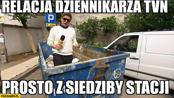 
    Relacja dziennikarza TVN prosto z siedziby stacji Filip Chajzer