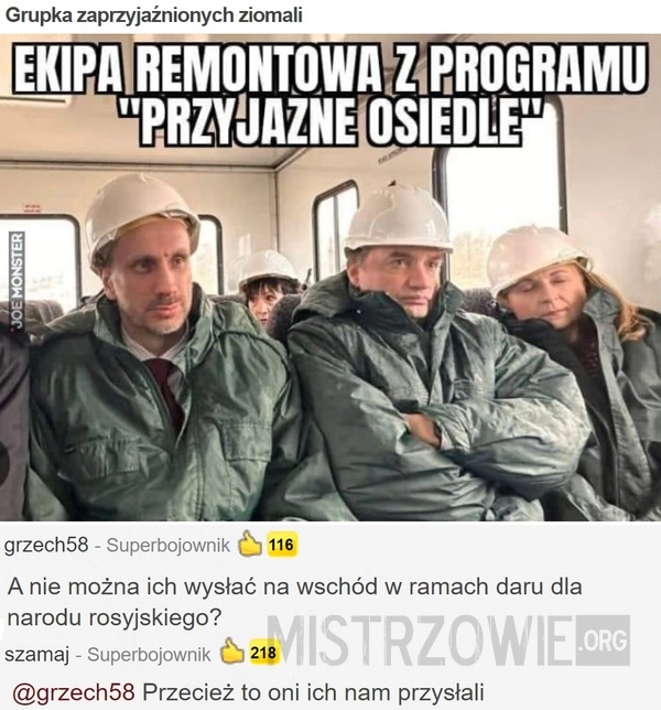 
    Grupka zaprzyjaźnionych ziomali