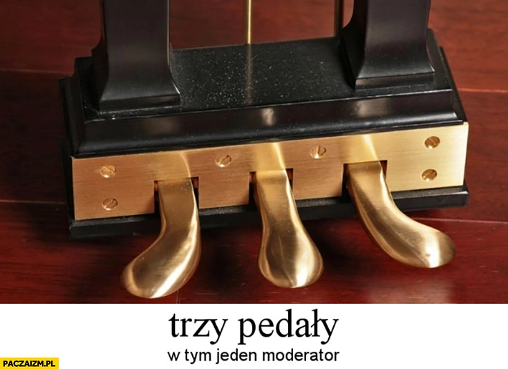 
    Trzy pedały w tym jeden moderator pianino fortepian