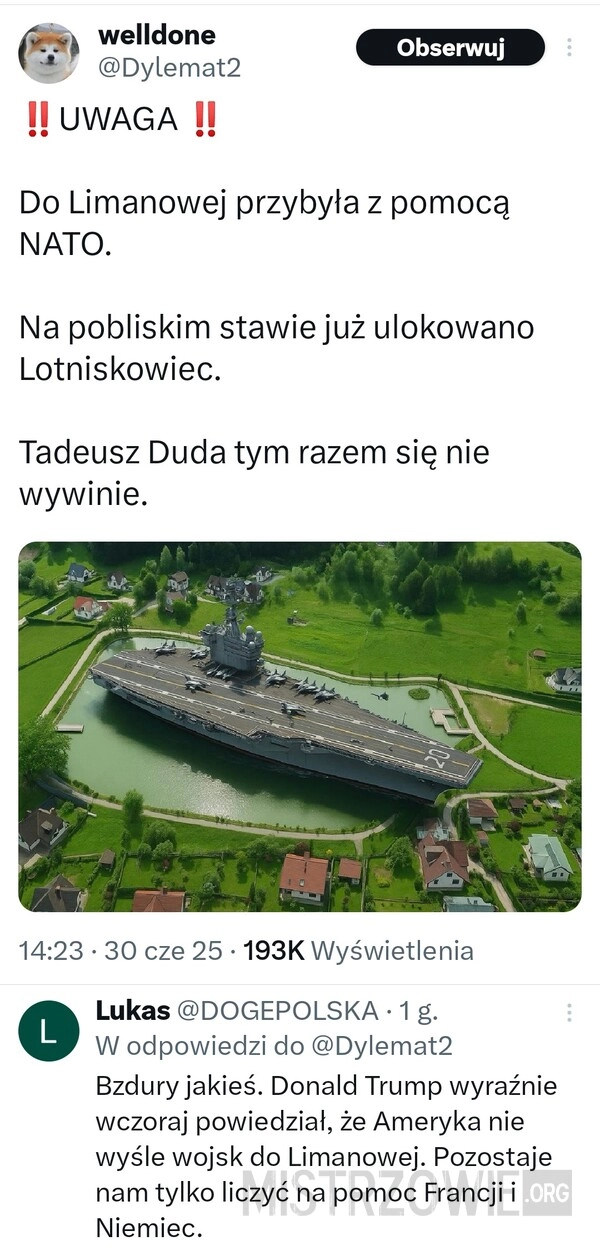 
    Lotniskowiec