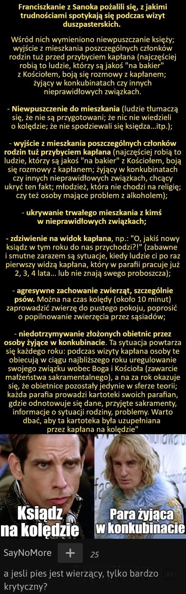 
    Trudności związane z wizytami duszpasterskimi