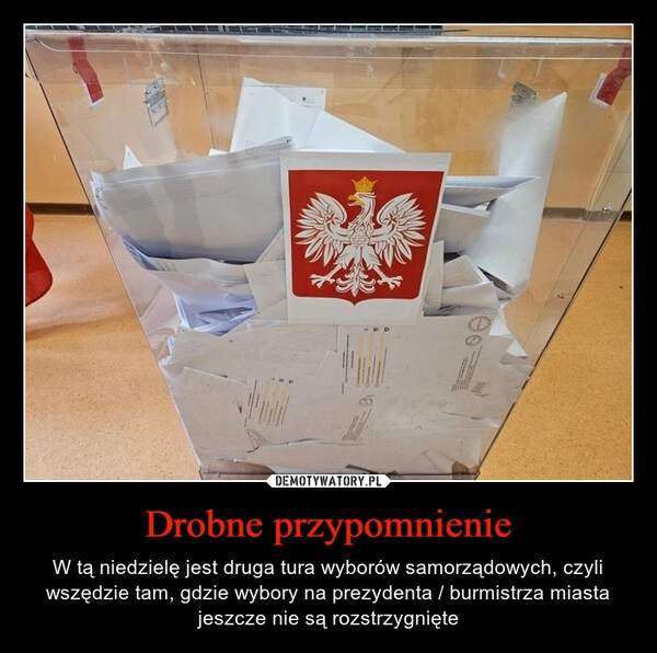 
    Drobne przypomnienie