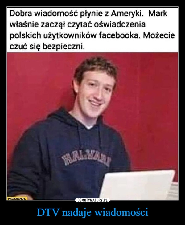 
    DTV nadaje wiadomości